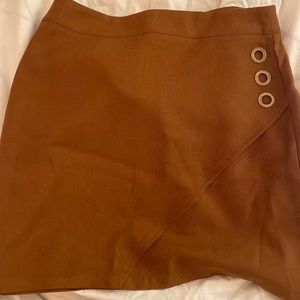 Brown wrap skirt